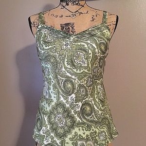Ann Taylor Petites Tank Shell Camisole Paisley